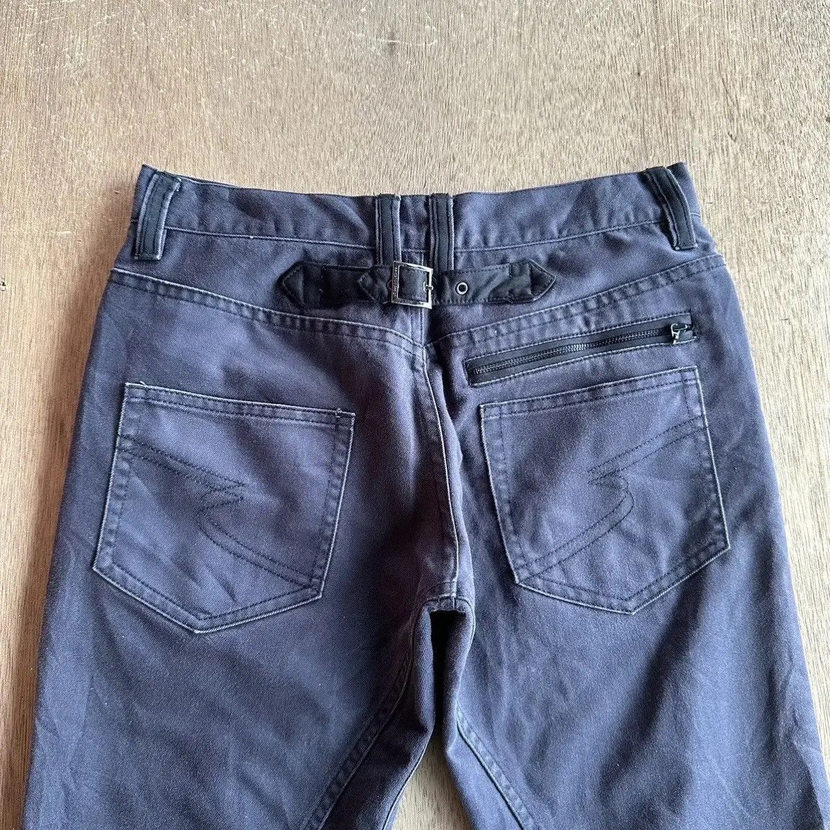 If Six Was Nine FLARE/BOOTCUT‼️VINTAGE SEMATIC DESIGN TROUSERS BLACK PANTS Size US 28 / EU 44 - 12 Thumbnail