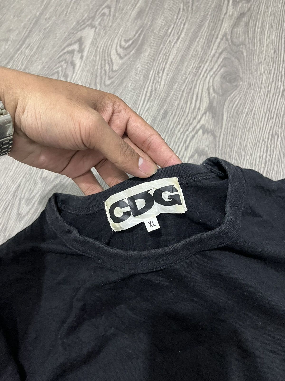 CDG by Comme des Garcons Comme des Garçons CDG Side Taped Longsleeve Thirt Size US XL / EU 56 / 4 - 5 Thumbnail