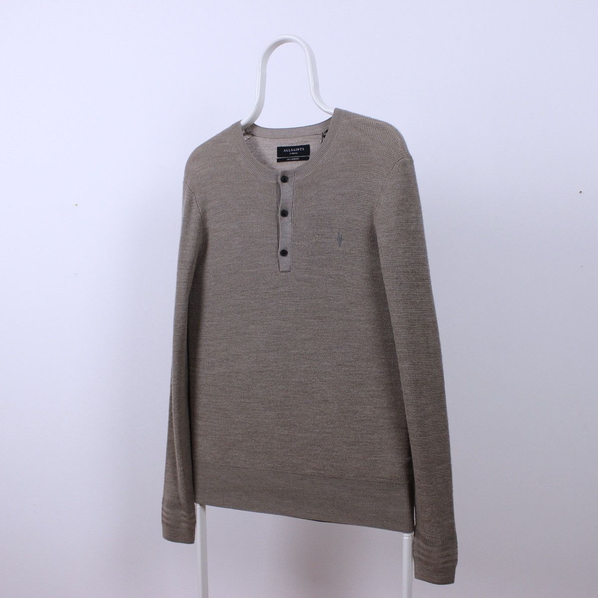 Allsaints Allsaints Merino Wool Ivar Henley Sweater Size US XS / EU 42 / 0 - 4 Thumbnail
