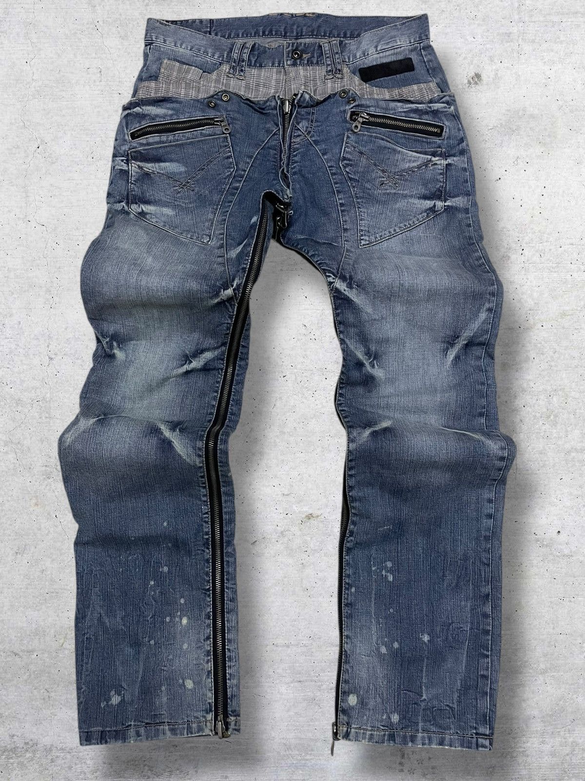 PPFM VINTAGE PPFM DESIGNER JAPAN ARCHIVE ANARCHY REVERSIBLE DENIM Size US 32 / EU 48 - 1 Thumbnail