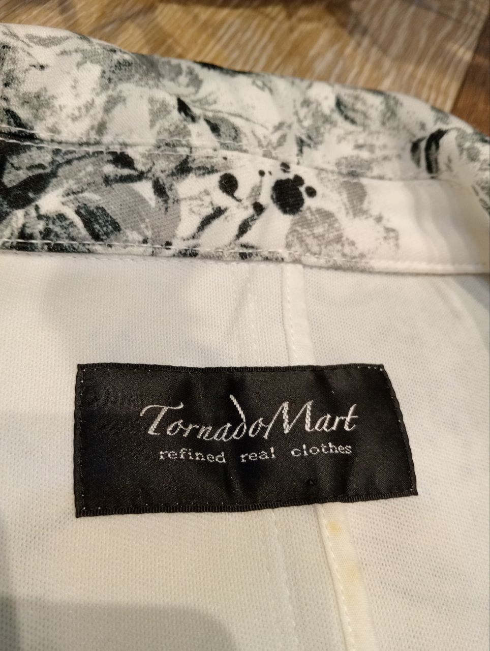 Tornado Mart TORNADO MART JAPAN FLORAL BLACK & WHITE BLAZER JACKET Size US L / EU 52-54 / 3 - 9 Thumbnail