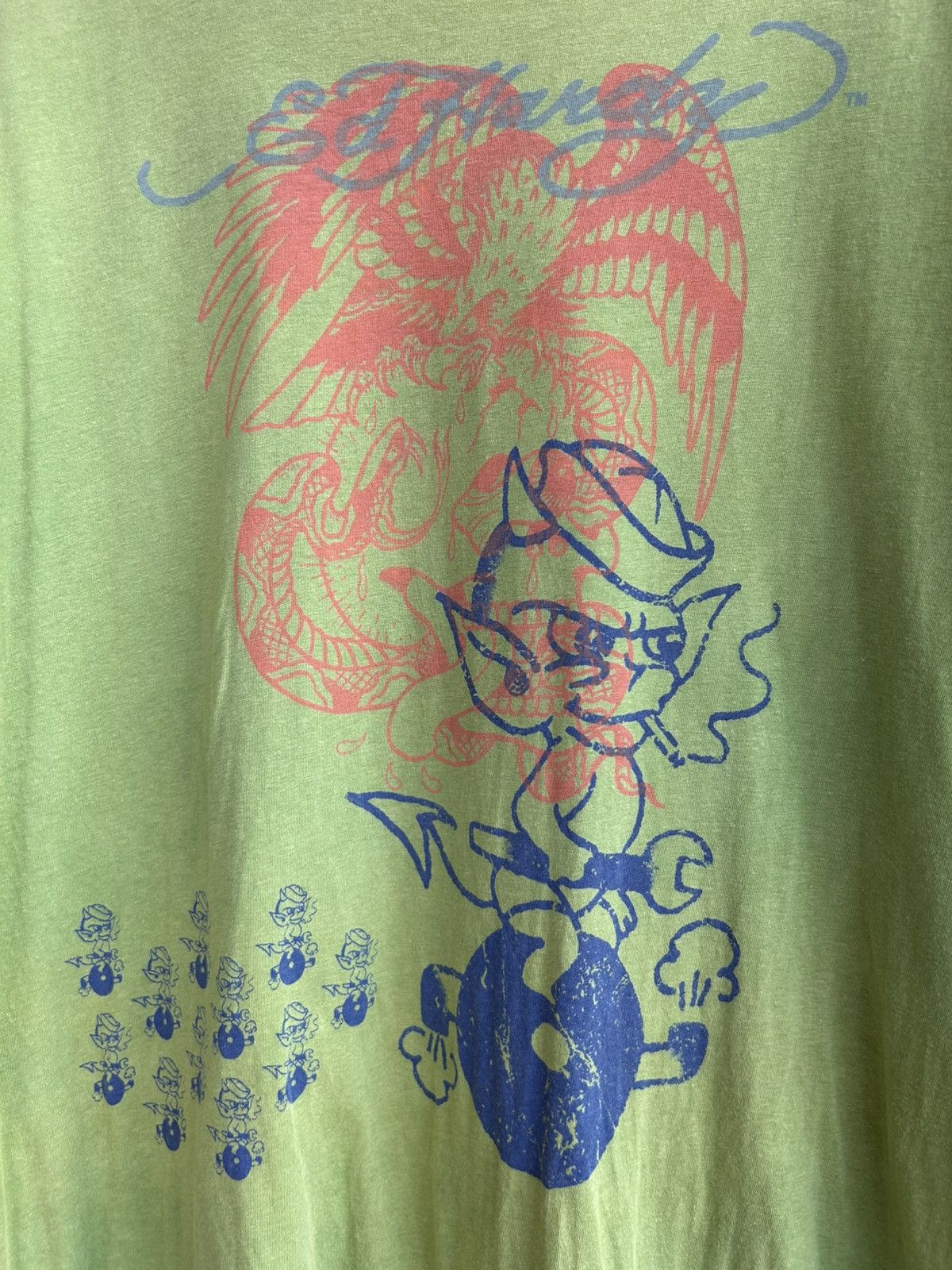 Ed Hardy Ed Hardy Sunfaded Long Sleeve Tshirt Size US L / EU 52-54 / 3 - 6 Thumbnail