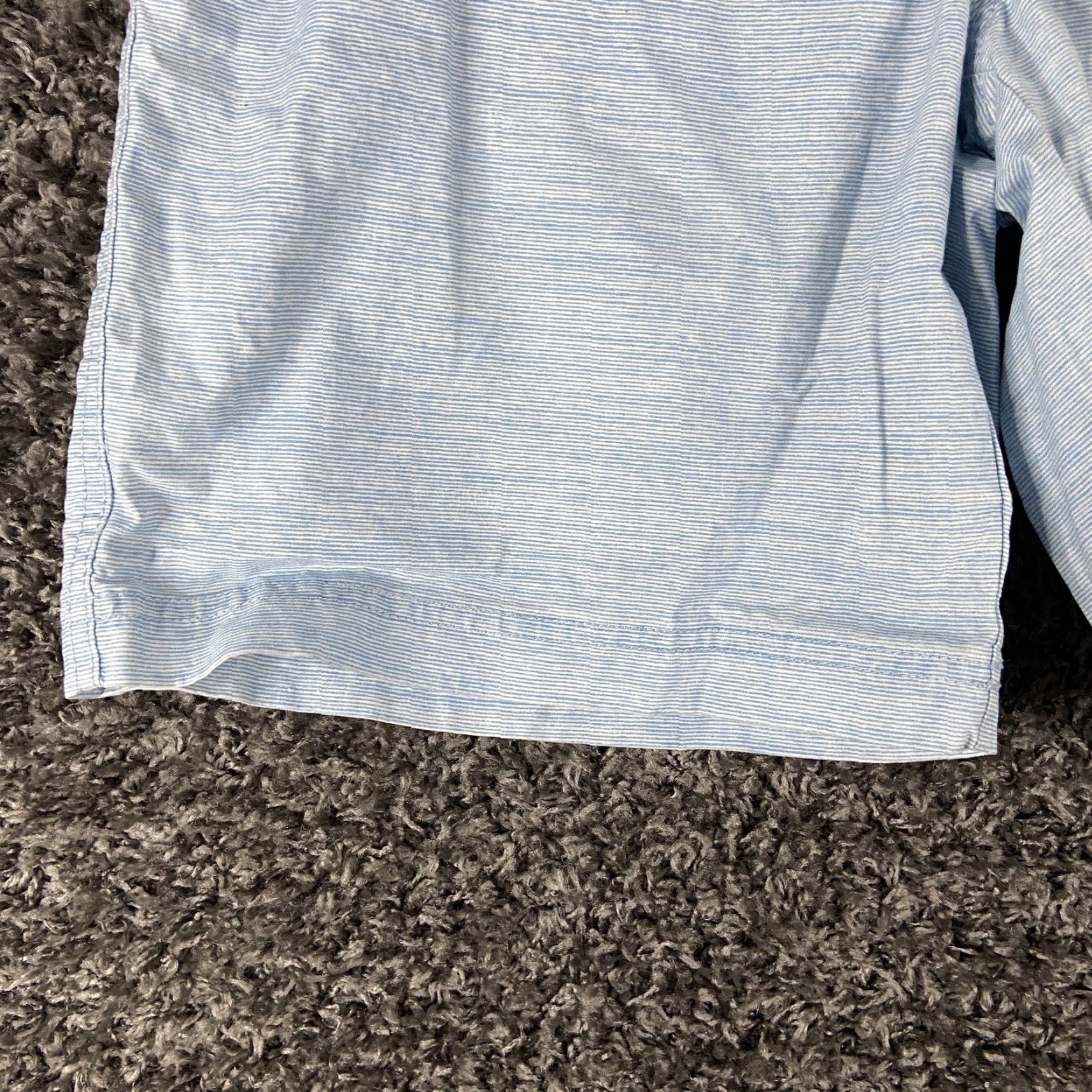 Izod IZOD Saltwater Striped Shorts Men 32 Blue Chino Regular Mens Size US 32 / EU 48 - 2 Thumbnail