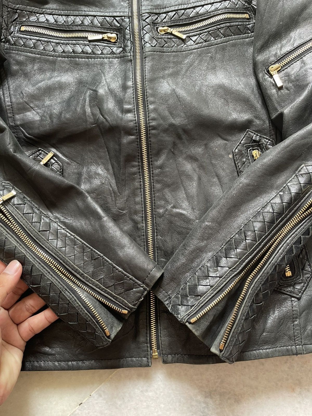 If Six Was Nine 90s Abahouse Ifsixwasnine Leather Rider Jacket 97 Size US S / EU 44-46 / 1 - 12 Thumbnail