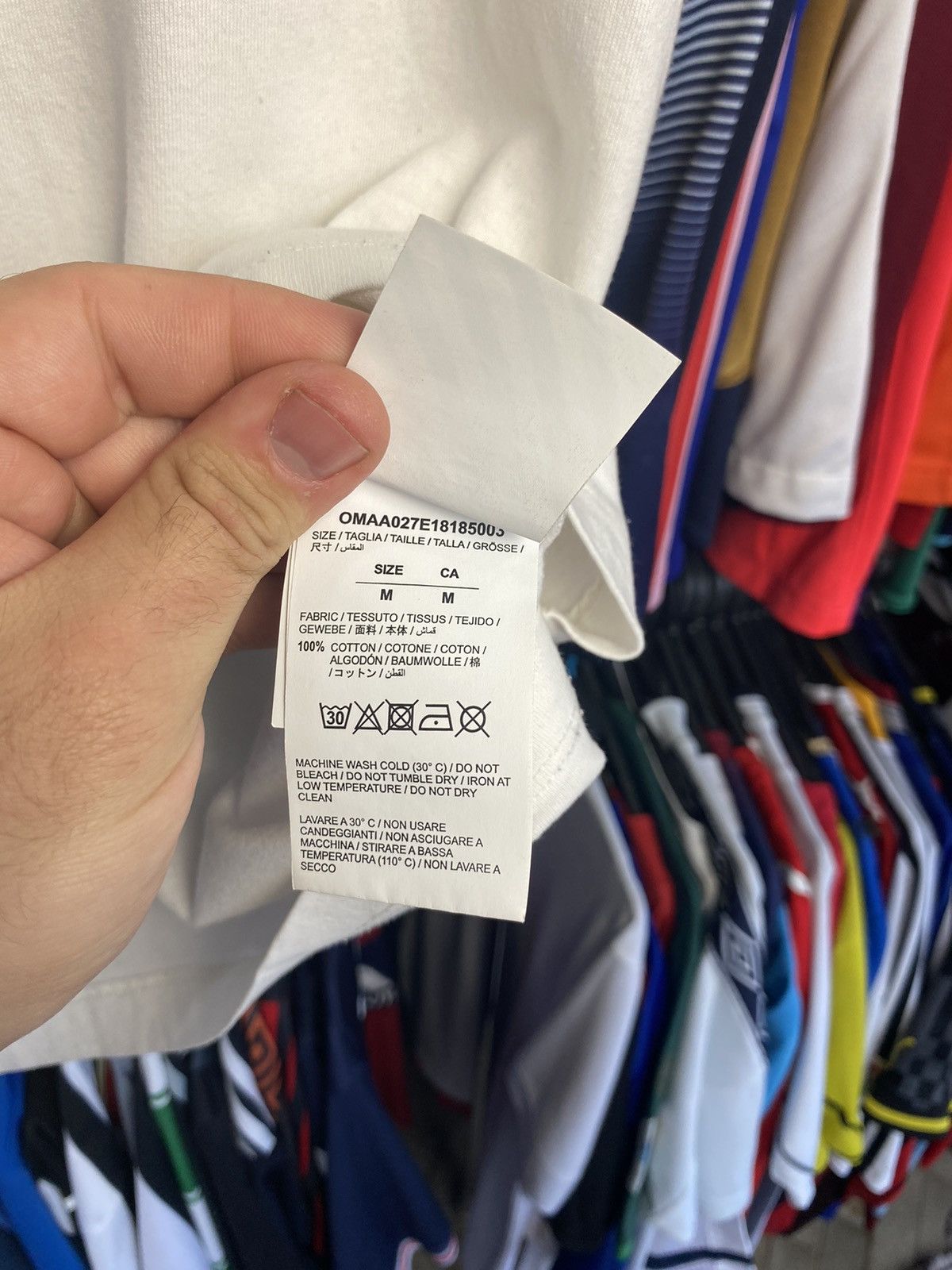 Off-White Off White Medium Spell Out White Tee Virgil Abloh Size US M / EU 48-50 / 2 - 10 Thumbnail