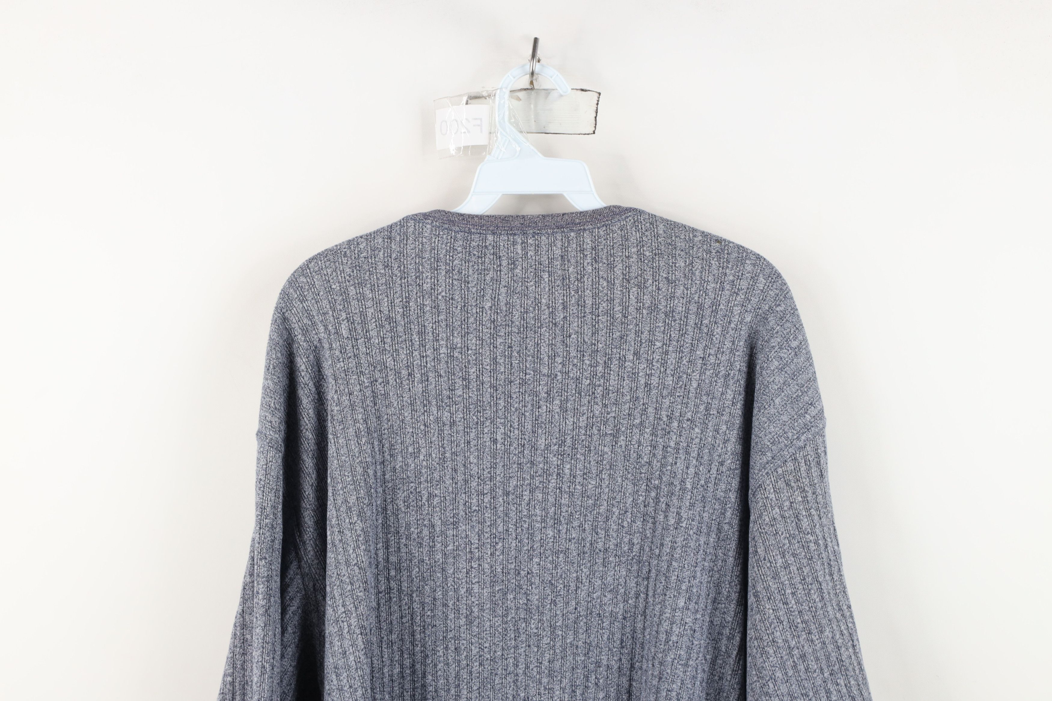 Vintage Vintage 90s Streetwear Fit Ribbed Knit Short Sleeve T-Shirt Size US XL / EU 56 / 4 - 9 Thumbnail