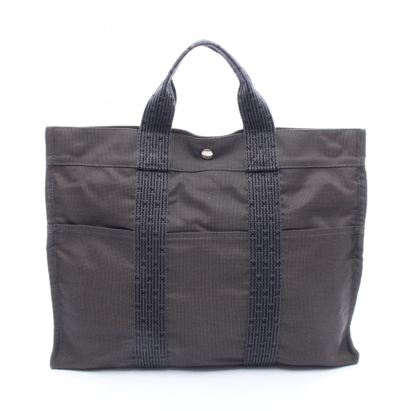Hermes Hermes Hermes Herline MM Nylon Canvas Tote Bag Textile Tote Bag DUTY FREE for USA Size ONE SIZE - 1 Thumbnail