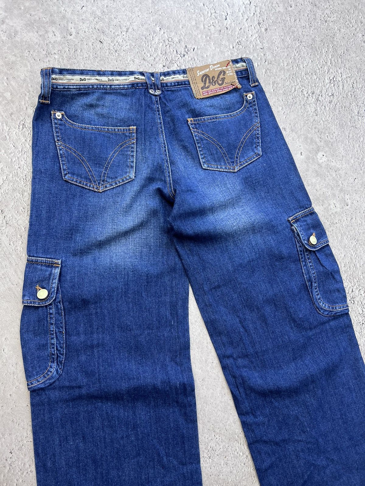 Dolce & Gabbana × Vintage Vintage Dolce & Gabanna Luxury Blue Women's Cool Jeans Size 27" / US 4 / IT 40 - 9 Thumbnail
