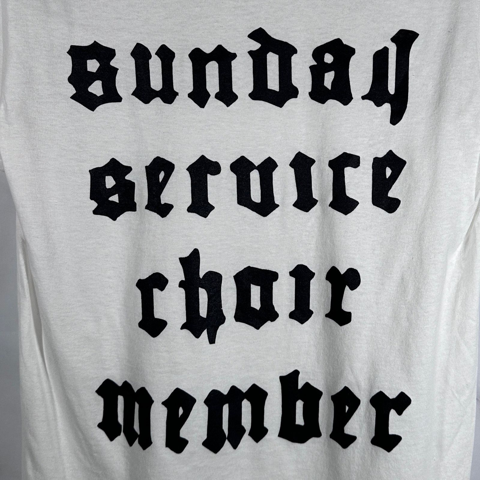 Yeezy Sample Sunday Service Choir Member White Tee Size US S / EU 44-46 / 1 - 2 Thumbnail
