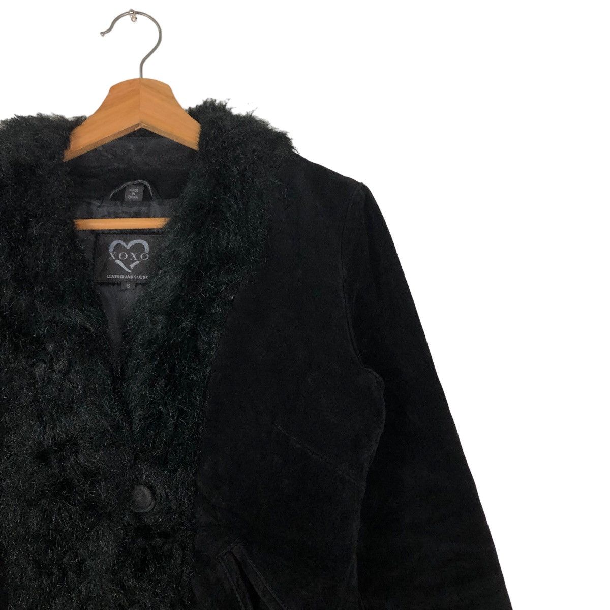 Japanese Brand 🔥Rare Vintage Suede Leather Jacket Mink Fur Collar Xoxo Size US S / EU 44-46 / 1 - 6 Thumbnail
