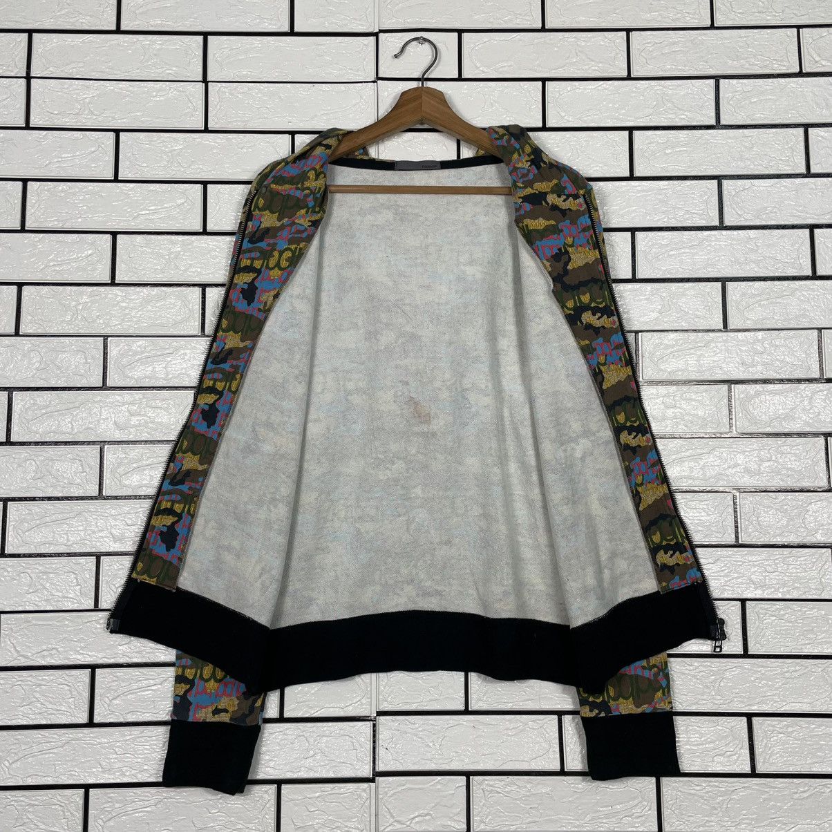 Japanese Brand Paranoia Full Print Zipper Hoodie