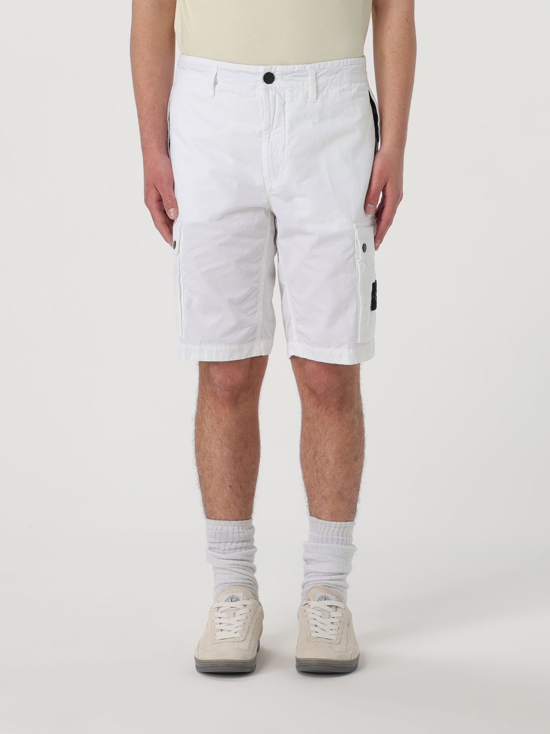 image of Stone Island Short Men White (Size 32)