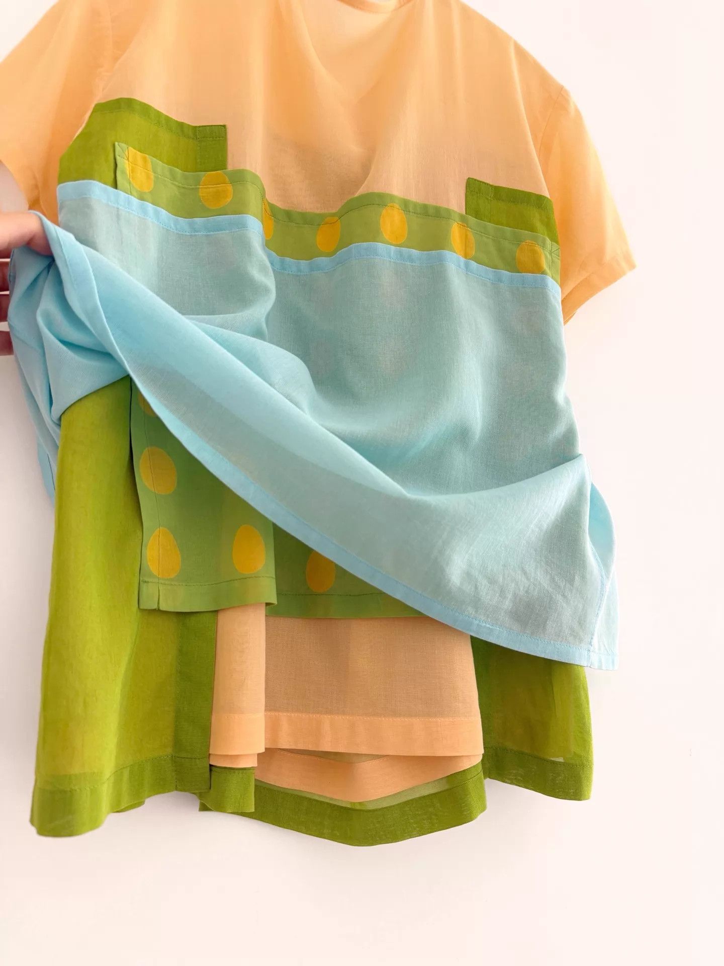 Issey Miyake Issey Miyake 2001 SS Multi-Layer Gauze Cotton Tie Top Size XS / US 0-2 / IT 36-38 - 3 Thumbnail