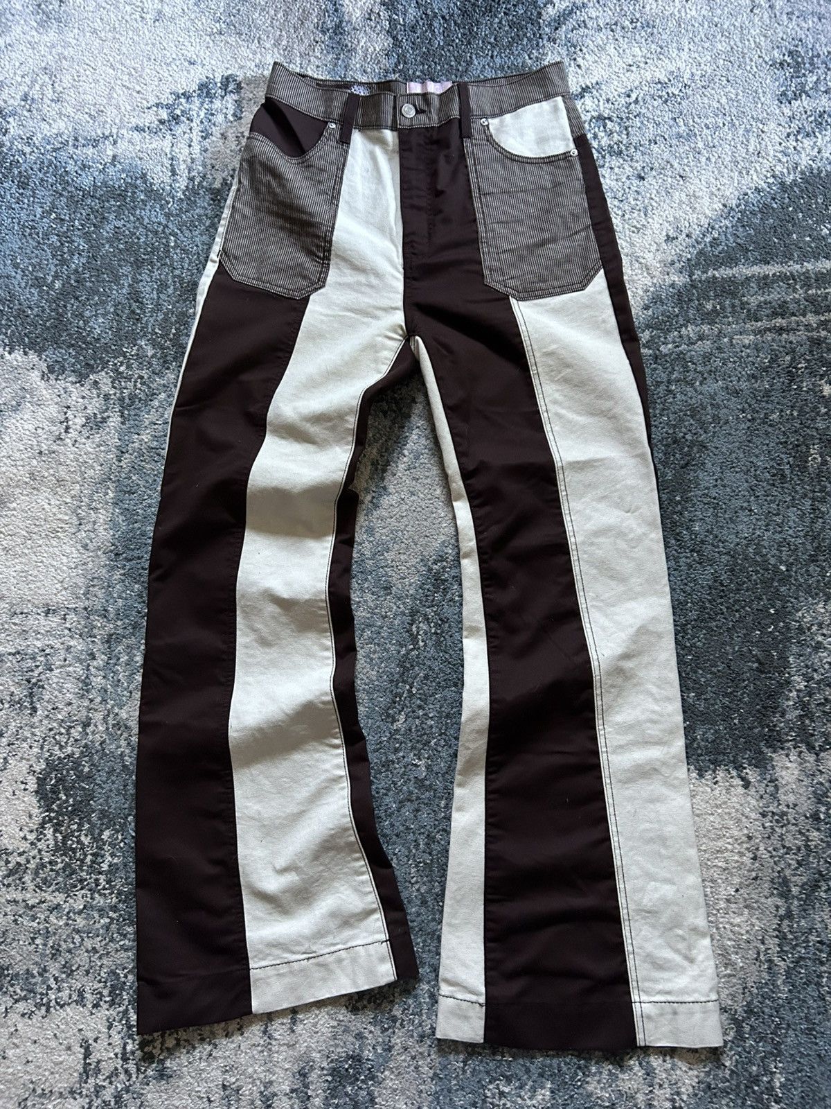 Other REViCE LA PATCHWORK COLOR BLOCK DUCK CANVAS FLARED BOOTCUT Size 29" - 15 Thumbnail