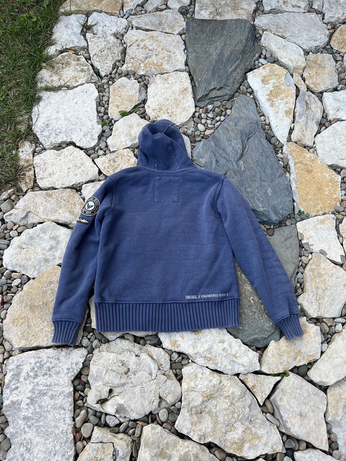 Diesel × Vintage Vintage Diesel jeans y2k heavy fur zip hoodie sherpa jacket Size US M / EU 48-50 / 2 - 2 Thumbnail