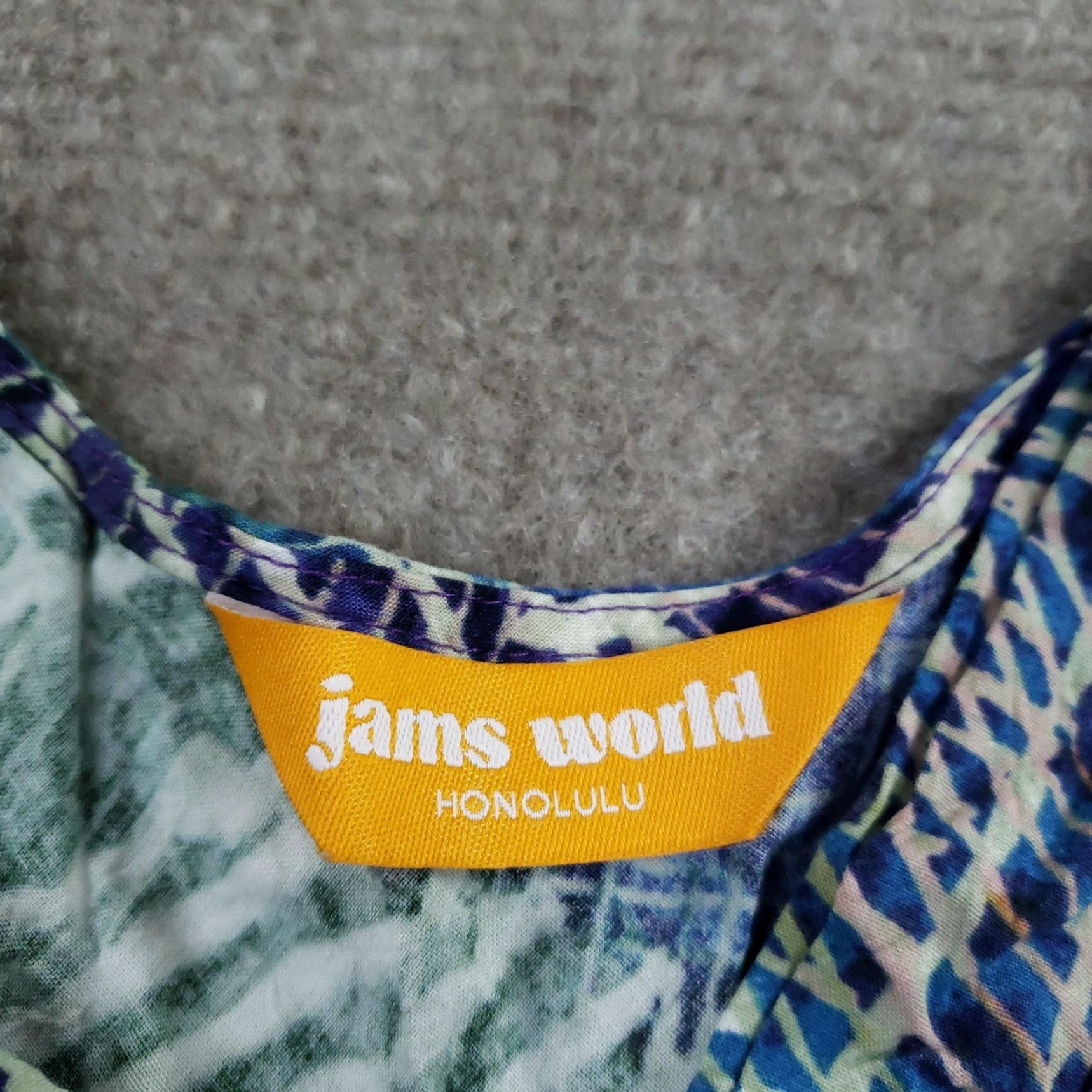 Jams World Jams World Dress Sundress Womens Small Blue Hibiki Rayon Hawaii USA Abstract Size S / US 4 / IT 40 - 6 Thumbnail