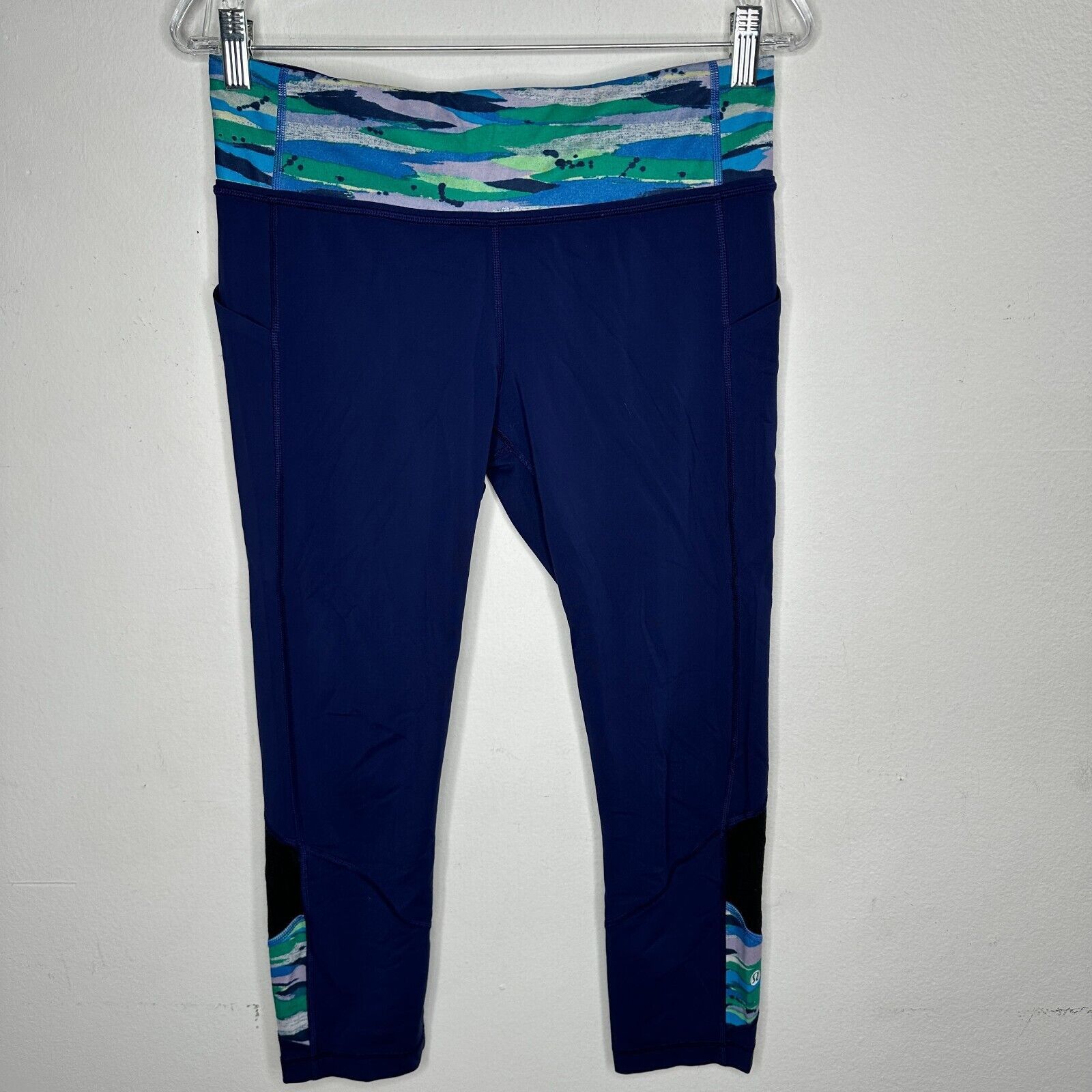 Lululemon Lululemon Pace Rival Hero Blue Seven Wonders Crop Legging 8 Size 30" / US 8 / IT 44 - 1 Thumbnail