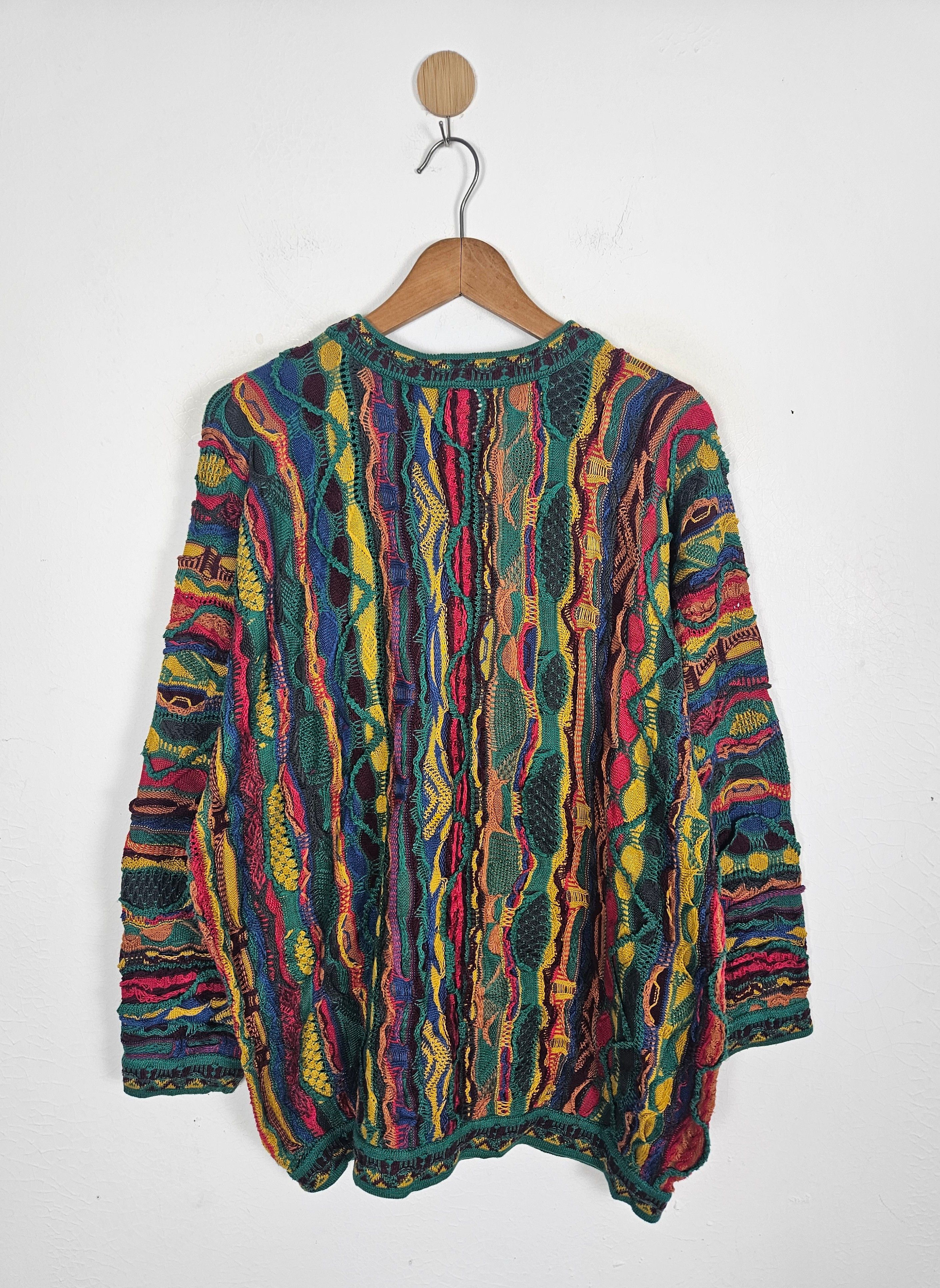 Coogi Vintage Coogi Rainbow Cable Australia Knit biggie Sweater Size US M / EU 48-50 / 2 - 3 Thumbnail