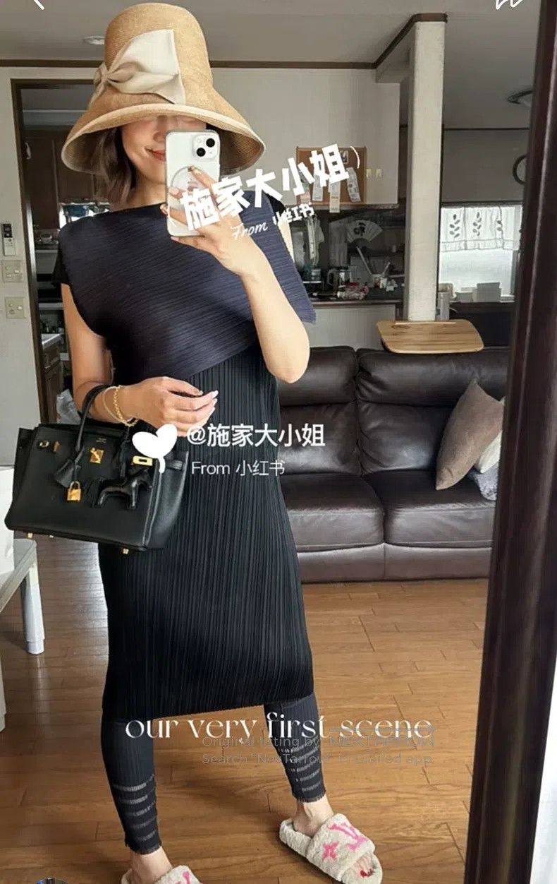 Issey Miyake Issey Miyake Black Dress Size L / US 10 / IT 46 - 2 Thumbnail