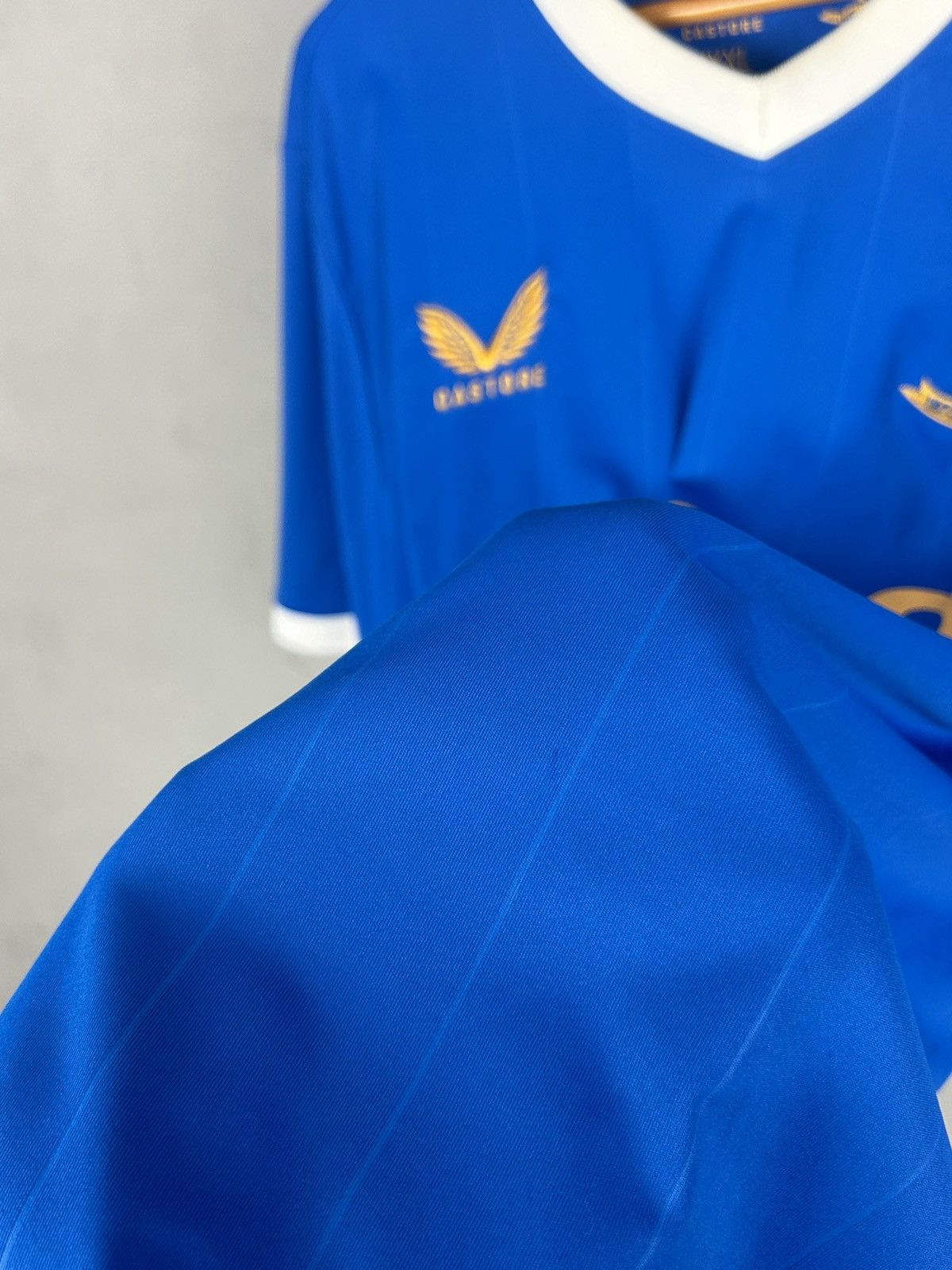 Castore Rangers Castore Home 2021 - 2022 Soccer Jersey Shirt Size US XXL / EU 58 / 5 - 5 Thumbnail