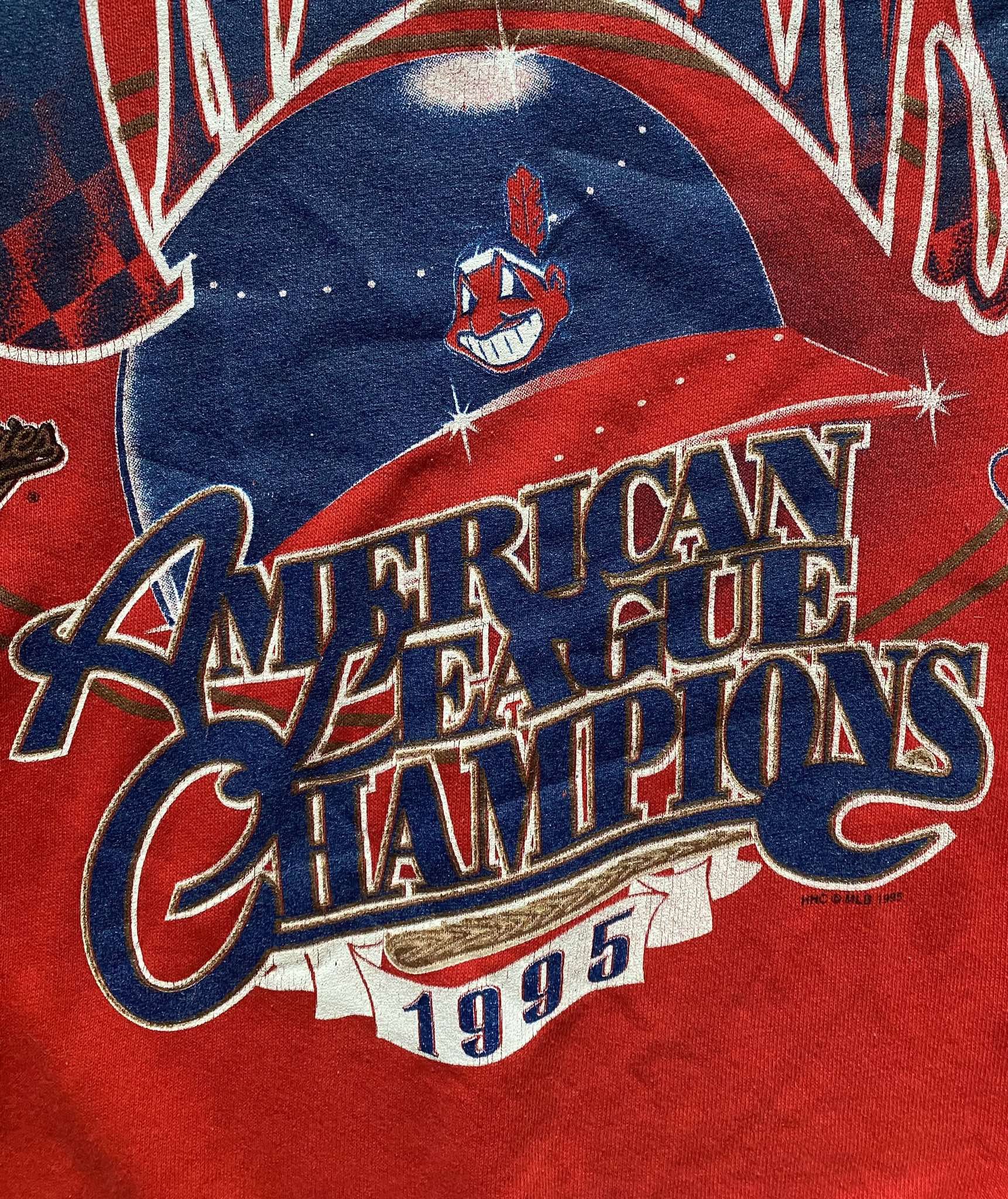 MLB × Vintage Vintage 1995 Cleveland Indians 1995 World Series Baseball Size US XL / EU 56 / 4 - 4 Thumbnail