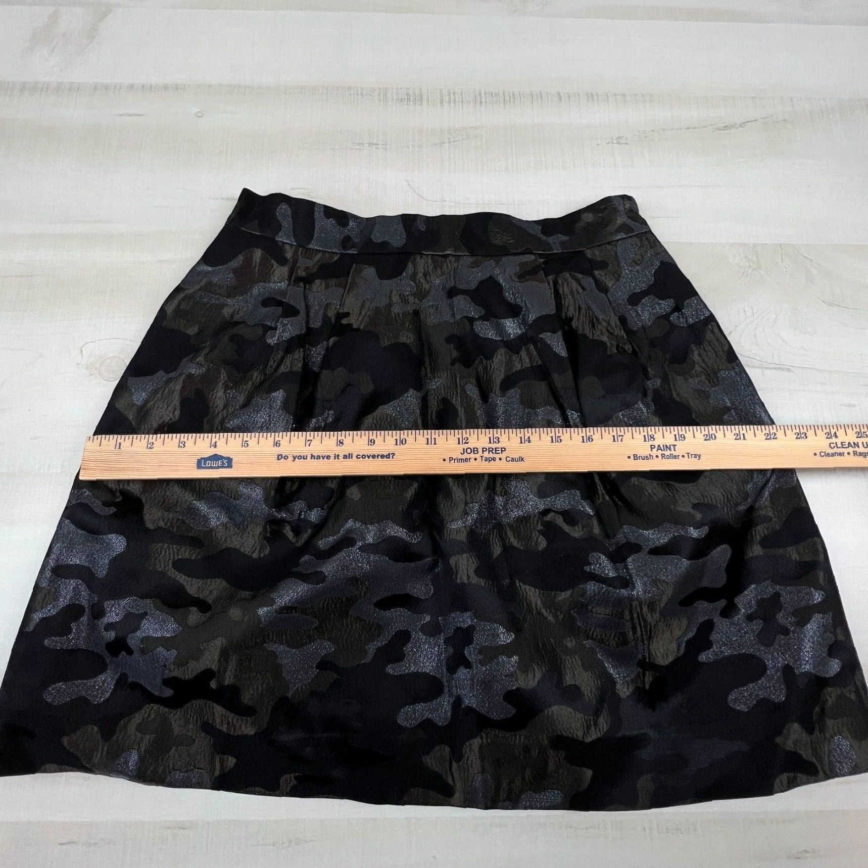 Pinko VINTAGE Pink Tartan Womens Mini Skirt Short 10 Camouflage Camo Metallic Black Gray Green Spring Fall Summer Women's Size 32" / US 10 / IT 46 - 5 Thumbnail