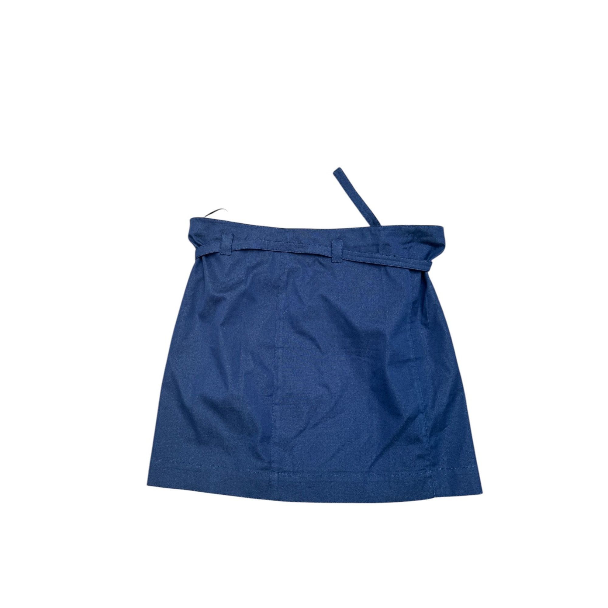 Courreges Blue cotton silk skirt Size 28" / US 6 / IT 42 - 1 Thumbnail