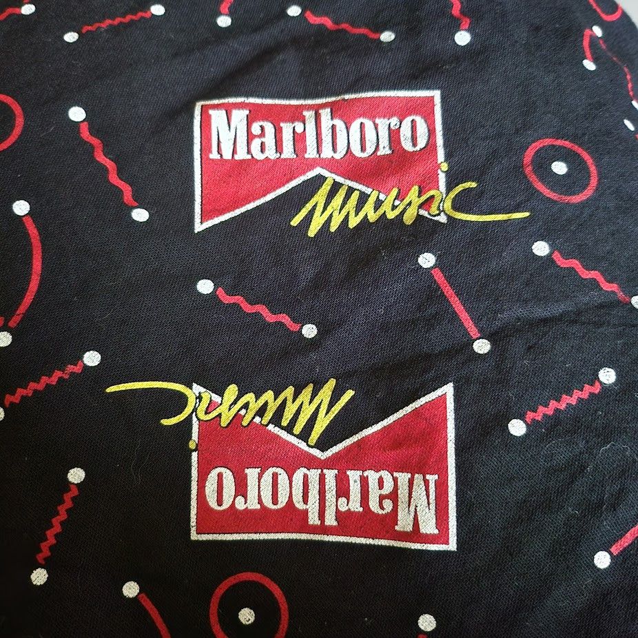 Marlboro × Vintage Marlboro Music Bandana Scarf Black Size ONE SIZE - 3 Thumbnail