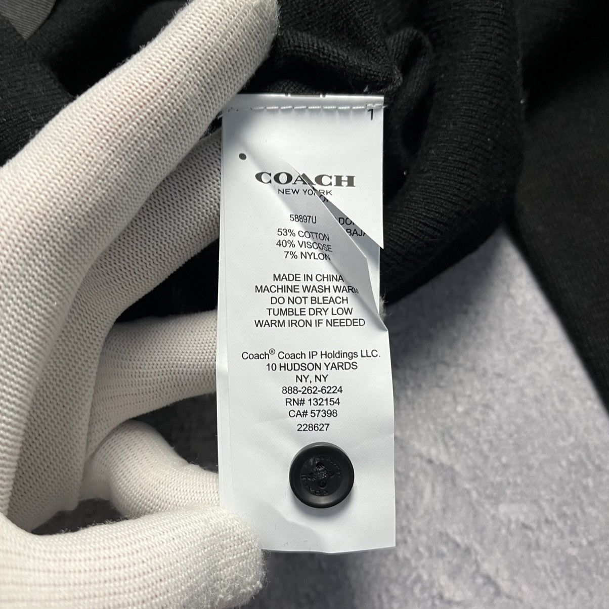 Coach × Designer Coach Black Cardigan Sweater Luxury Designer Size XXS / US 00 / IT 34 - 6 Thumbnail