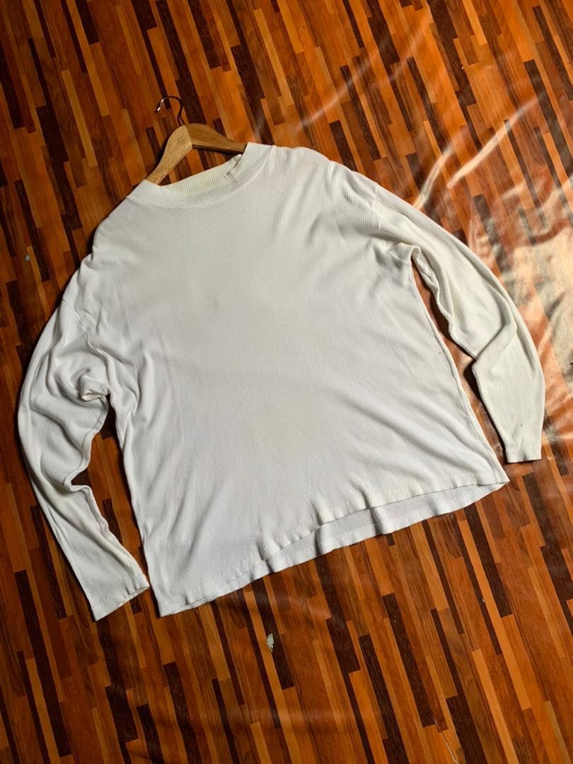 Vintage e31 vintage 🔥Vintage 90s EsseXroad white knit long sleeve Size US L / EU 52-54 / 3 - 1 Thumbnail