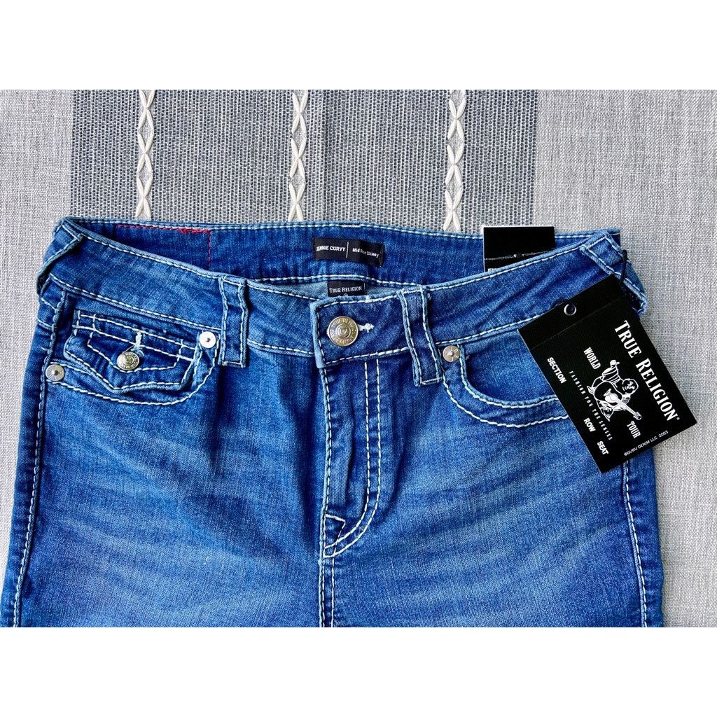 True Religion NWT Women True Religion Jennie Curvy Mid Rise Skinny sz 29 Size 29" - 3 Thumbnail