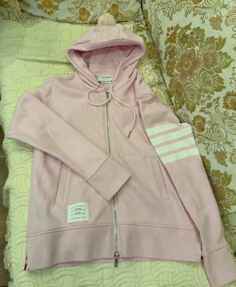 Thom Browne Thom browne Pink hooded sweatshirt 2503-Nextarrow Size M / US 6-8 / IT 42-44 - 1 Thumbnail