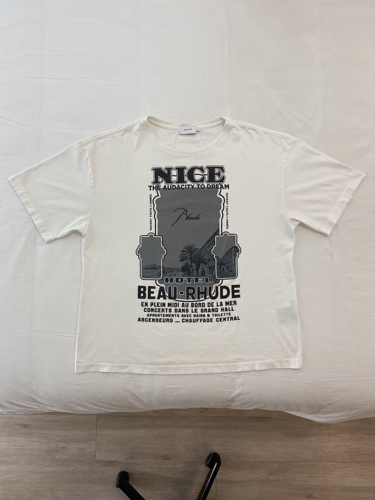 Rhude Rhude Nice Tee The Audacity To Dream Hotel Beau Size US XL / EU 56 / 4 - 1 Thumbnail