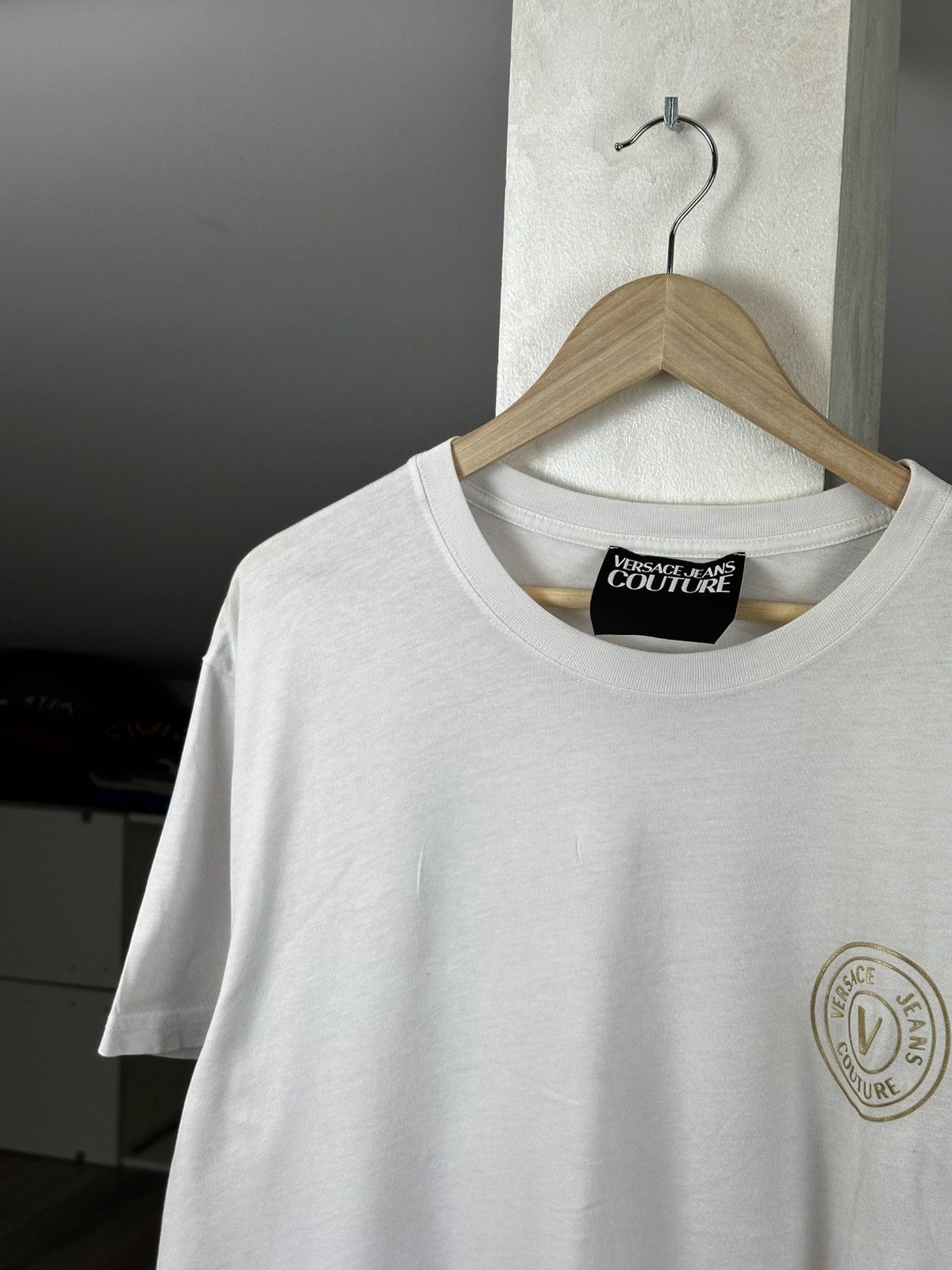 Versace Jeans Couture Luxury Versace Collection Gold Logo Tee Size US XXL / EU 58 / 5 - 2 Thumbnail