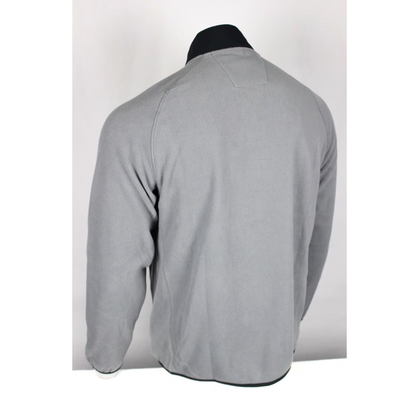 Vintage Huk Fishing Men's Coastline Flecce Full Zip Jacket M Medium Gray Black Size US M / EU 48-50 / 2 - 2 Thumbnail