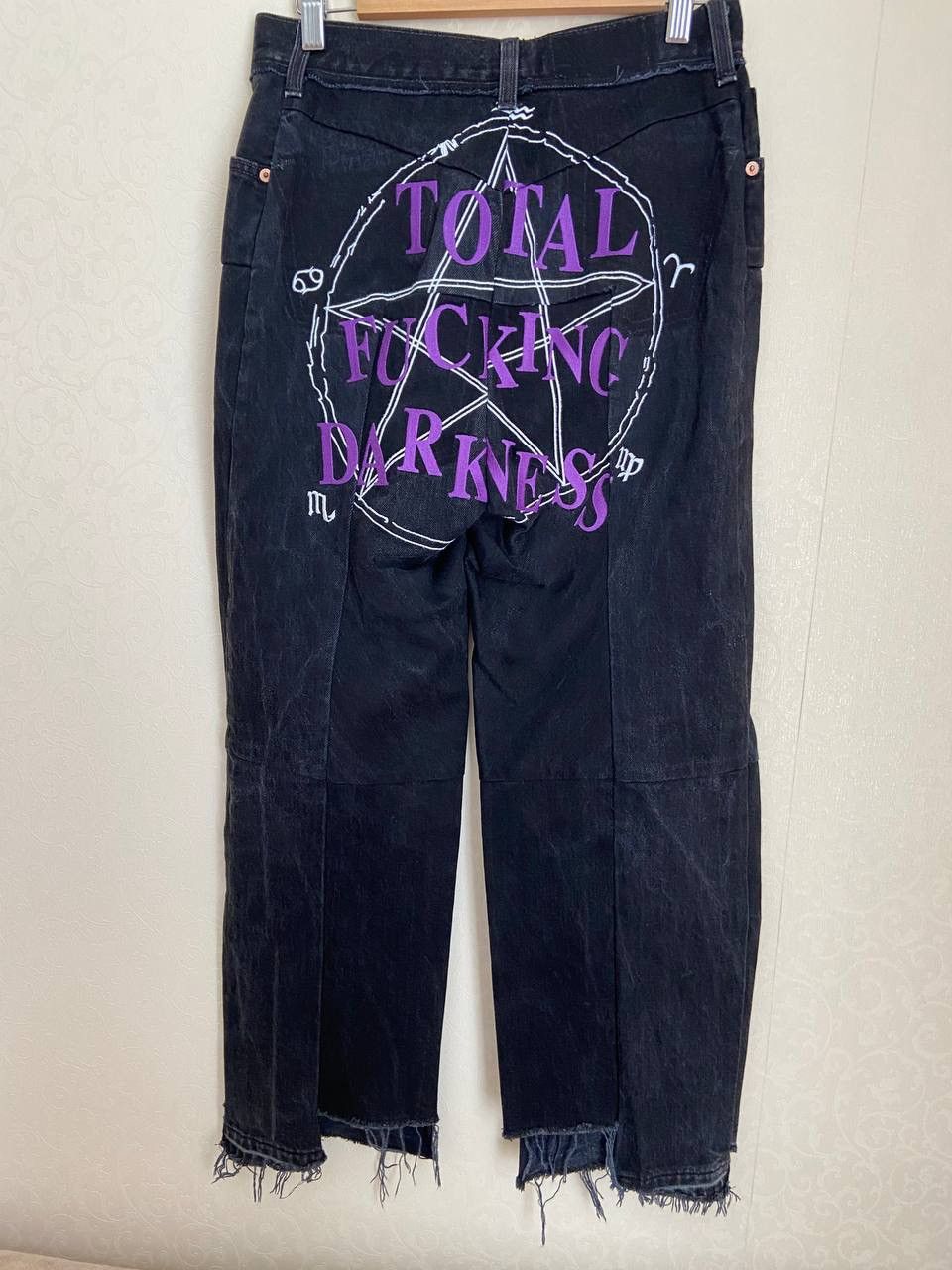 vetements TFD embroidery jeans size M