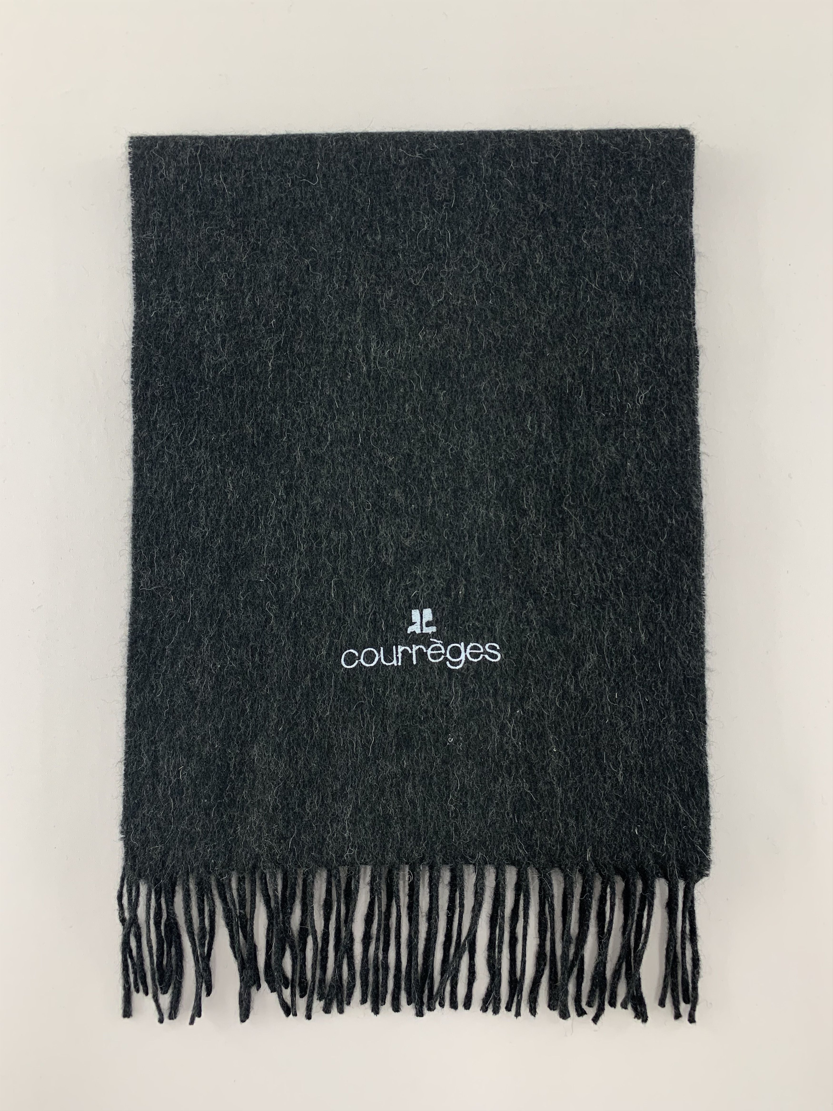 Courreges Courreges Scarf Wool Muffler Neck Wrap BL5151 Size ONE SIZE - 3 Thumbnail