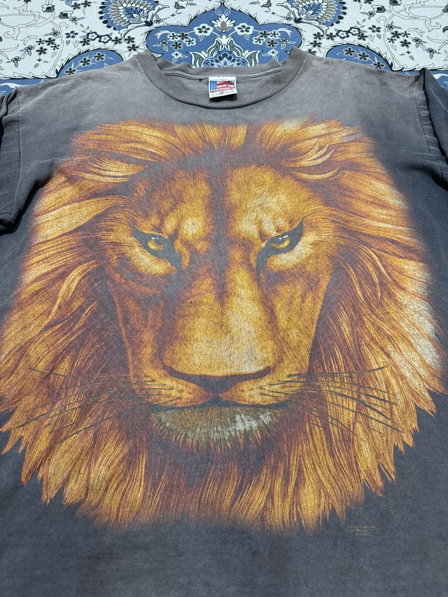 Sports Tee Shirt Lion Polyester Cricket Men Sports T Shirt
