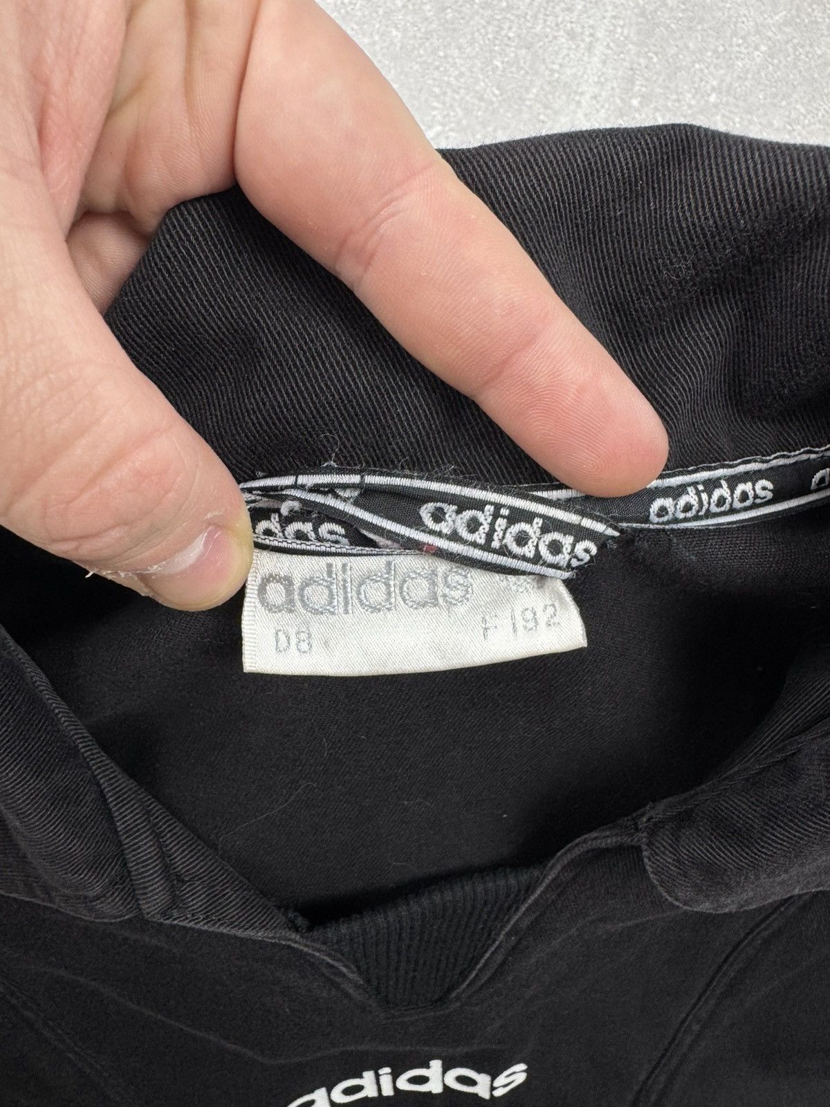 Adidas Vintage Adidas 00s Training Black Jacket Central Logo Size US L / EU 52-54 / 3 - 6 Thumbnail