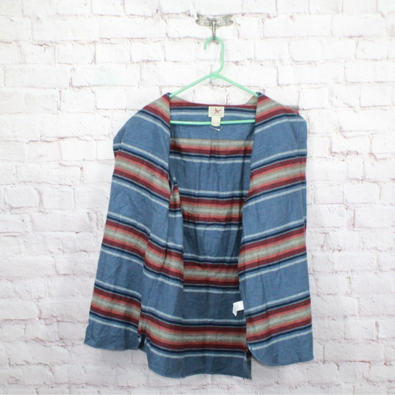 L.L. Bean LL Bean Men's Chamois Shirt Traditional Fit Stripe Rangeley Size US L / EU 52-54 / 3 - 10 Thumbnail