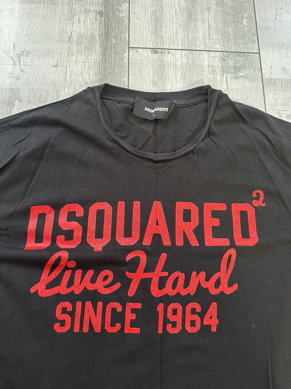 Dsquared2 Dsquared2 Black red T Shirt Big Logo Size L Size US L / EU 52-54 / 3 - 1 Thumbnail