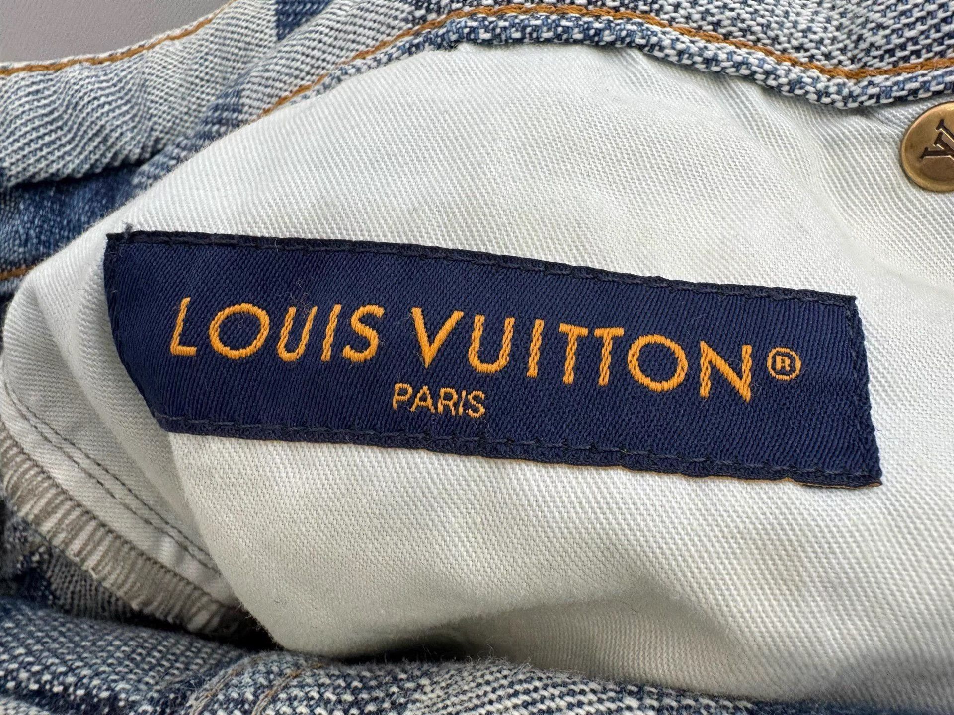 Louis Vuitton Louis Vuitton Pharrell Mosaic Straight Jeans K26 Size US 29 - 3 Thumbnail