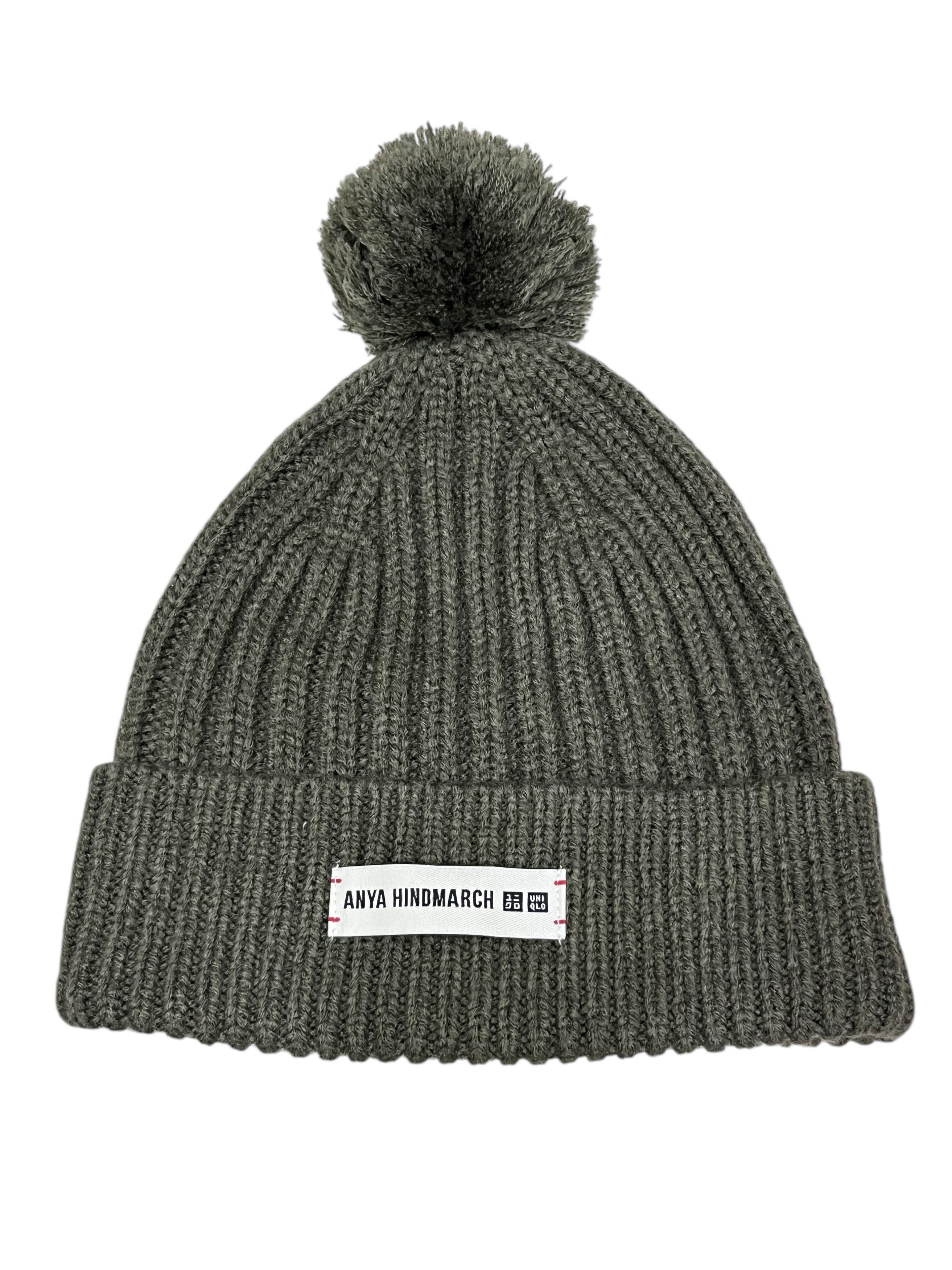 Anya Hindmarch DOPE🔥 ANYA HINDMARCH x UNIQLO Green Army Beanie Size ONE SIZE - 4 Thumbnail