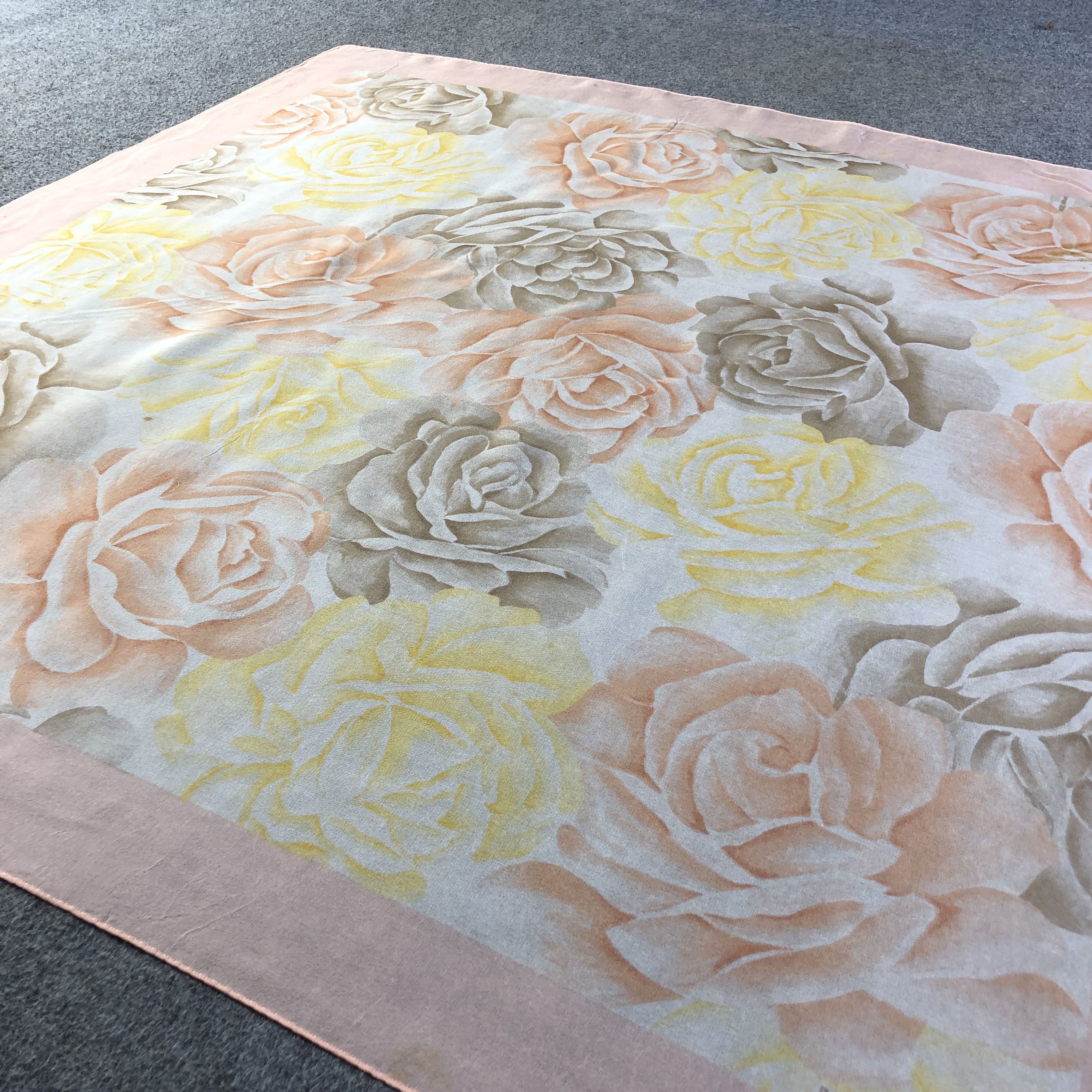 Hardy Amies Hardy Amies Floral Luxury Silk Scarf M1006 Size ONE SIZE - 3 Thumbnail