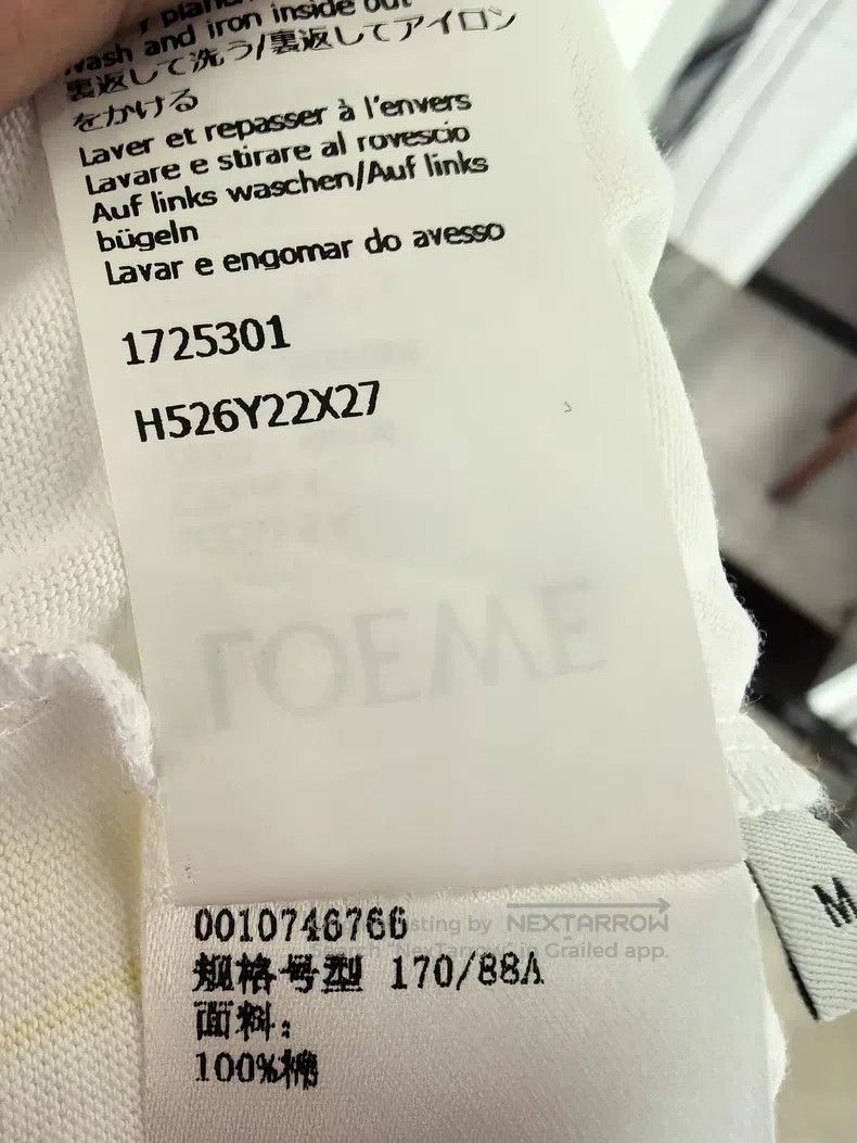 Loewe Loewe Short Sleeve with Logo on Front and Back Size US M / EU 48-50 / 2 - 8 Thumbnail