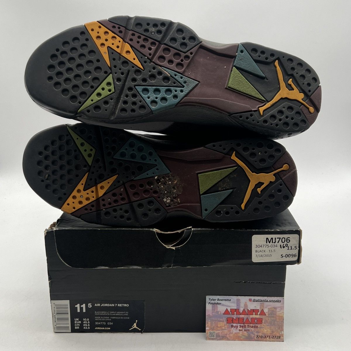 Jordan Brand Air Jordan 7 Bordeaux Size US 11.5 / EU 44-45 - 8 Thumbnail