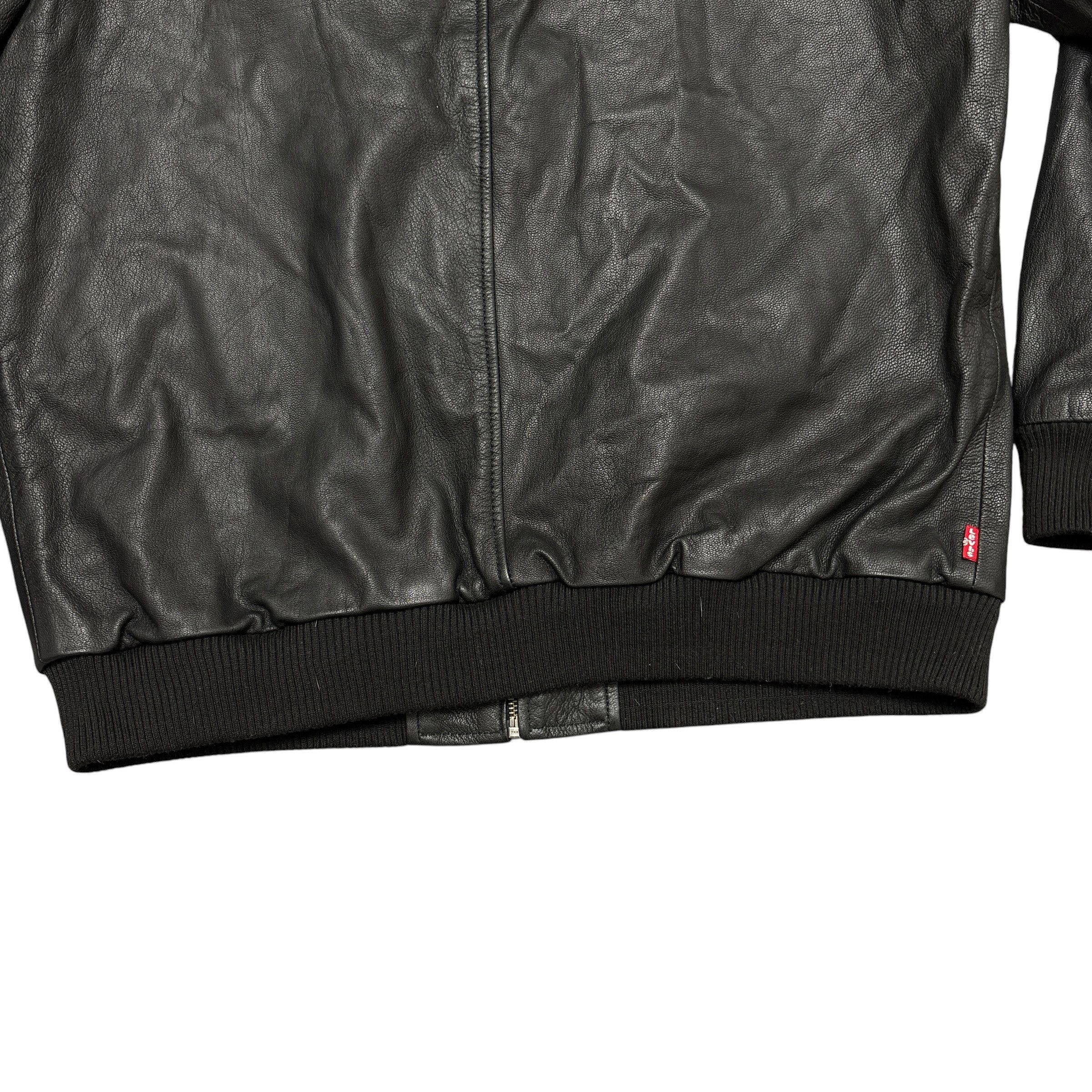 Levi's Levi's Goat Leather Jacket Aviator Bomber Jacket Zip Pockets Size US L / EU 52-54 / 3 - 16 Thumbnail
