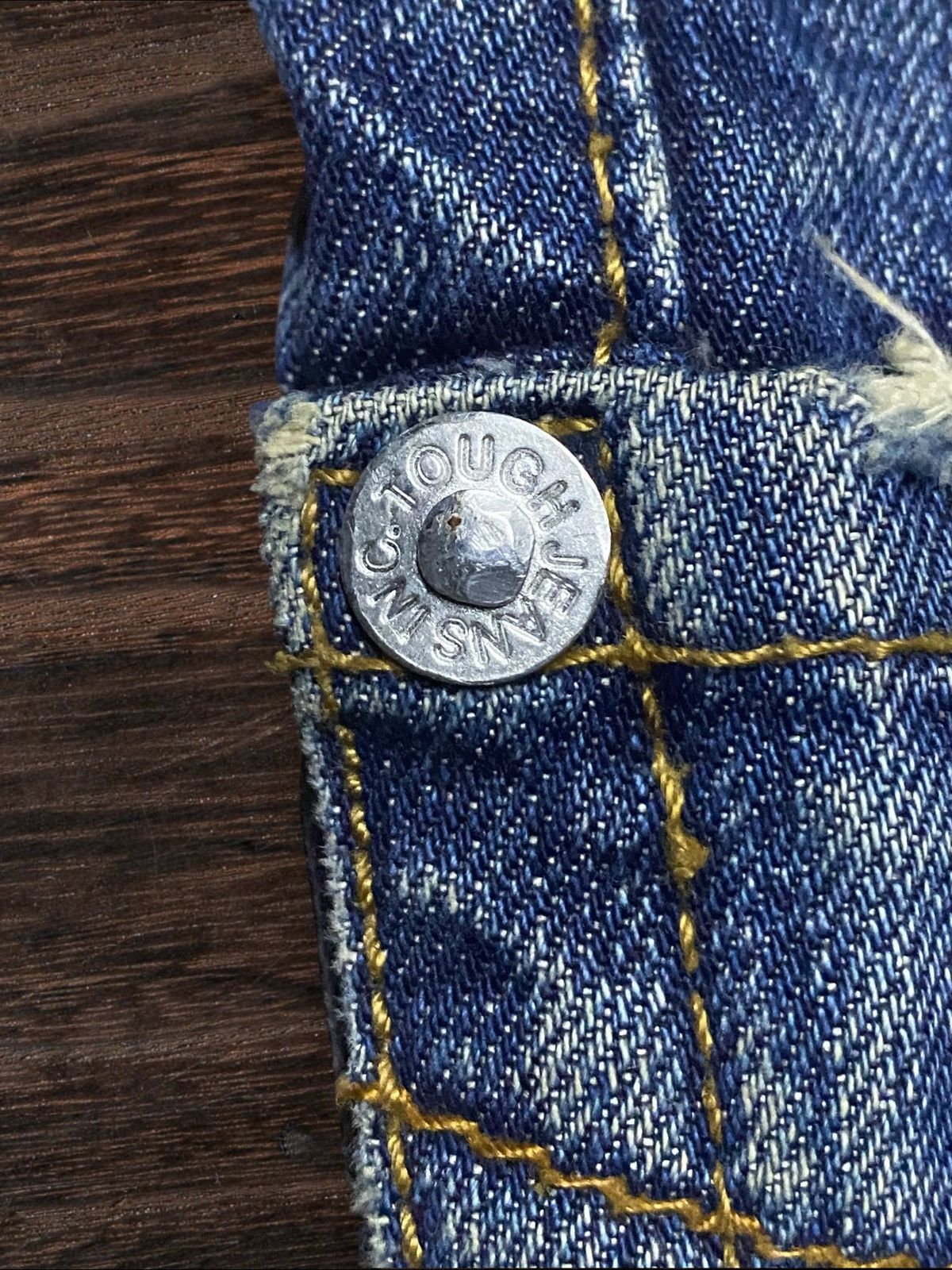 If Six Was Nine 💥Though Jeansmith Jackson Cargo Sick Punk Porcket Arc Jeans Size US 34 / EU 50 - 14 Thumbnail