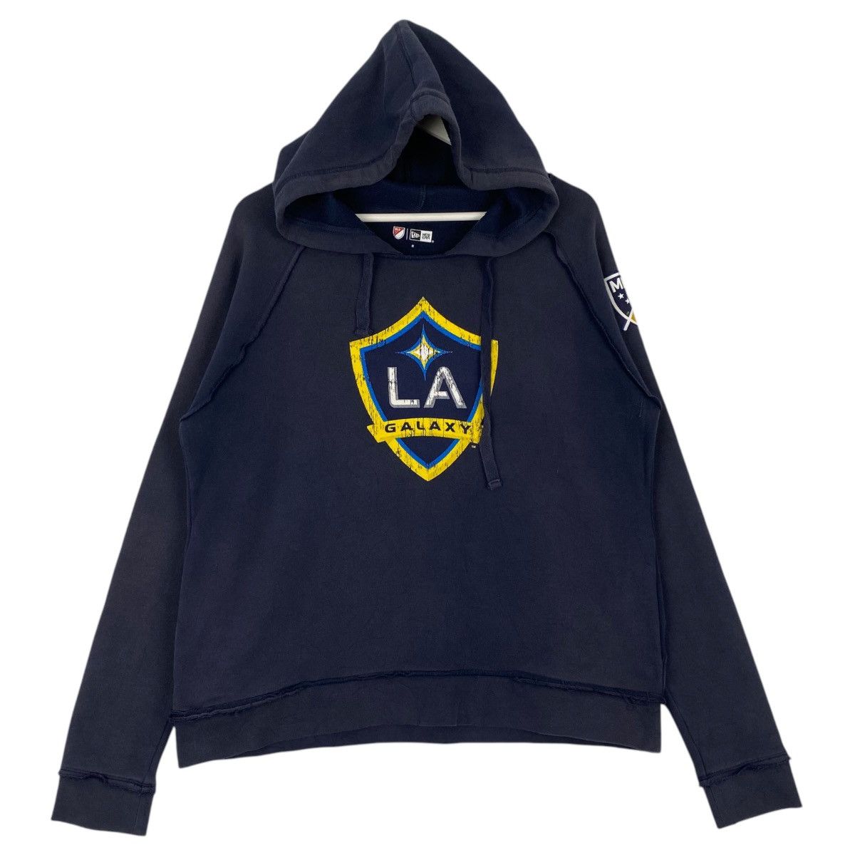 New Era × Vintage Vintage New Era hoodie Small Embroidered Sweater Navy Blue Size US M / EU 48-50 / 2 - 1 Thumbnail