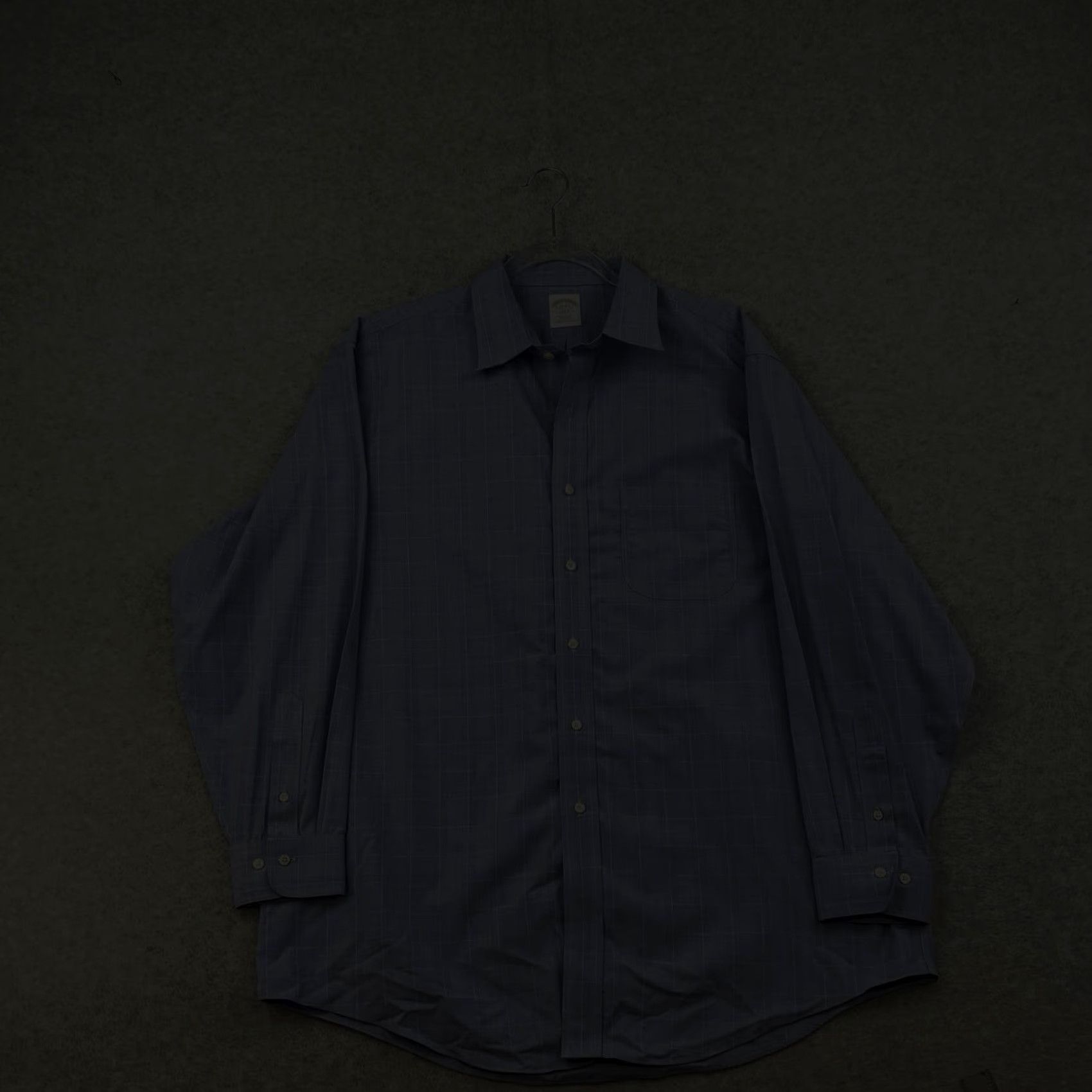 Brooks Brothers Brooks Brothers 346 Dress Shirt Men 2XL Blue Plaid Button-Up Long Sleeve Size 48R - 2 Thumbnail